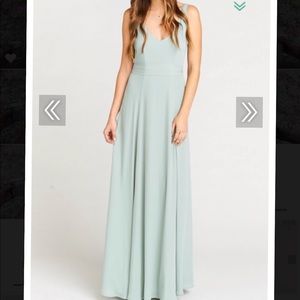 SHOW ME YOUR MUMU Jenn Dress in Silver Sage